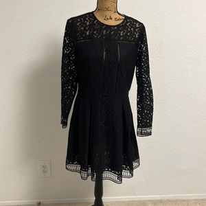 Long sleeve black dress
